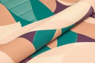 KM8506 Обои виниловые на флизелиновой основе Шафран мотив, разноцветный бежевый, листья Керама Марацци - фото 142664