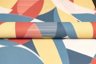 KM8507 Обои виниловые на флизелиновой основе Шафран мотив, разноцветный, синий KЕРАМА МАРАЦЦИ - фото 142676