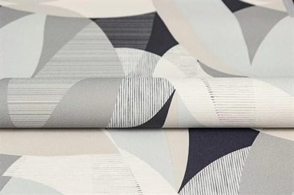 KM8508 Обои виниловые на флизелиновой основе Шафран мотив, черный, листья KЕРАМА МАРАЦЦИ - фото 142681