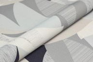 KM8508 Обои виниловые на флизелиновой основе Шафран мотив, черный, листья KЕРАМА МАРАЦЦИ - фото 142682