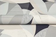 KM8508 Обои виниловые на флизелиновой основе Шафран мотив, черный, листья KЕРАМА МАРАЦЦИ - фото 142686