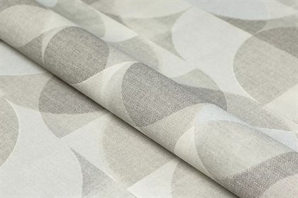 KM8509 Обои виниловые на флизелиновой основе Шафран мотив, серый, круги KЕРАМА МАРАЦЦИ - фото 142688