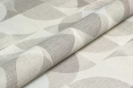 KM8509 Обои виниловые на флизелиновой основе Шафран мотив, серый, круги KЕРАМА МАРАЦЦИ - фото 142692