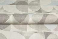 KM8509 Обои виниловые на флизелиновой основе Шафран мотив, серый, круги KЕРАМА МАРАЦЦИ - фото 142696