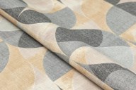 KM8510 Обои виниловые на флизелиновой основе Шафран мотив, черный, круги KЕРАМА МАРАЦЦИ - фото 142703