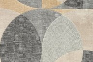 KM8510 Обои виниловые на флизелиновой основе Шафран мотив, черный, круги KЕРАМА МАРАЦЦИ - фото 142704