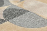 KM8510 Обои виниловые на флизелиновой основе Шафран мотив, черный, круги KЕРАМА МАРАЦЦИ - фото 142705