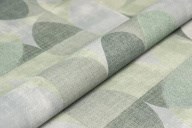 KM8513 Обои виниловые на флизелиновой основе Шафран мотив, зелёный, круги KЕРАМА МАРАЦЦИ - фото 142732