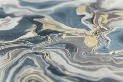 KM7605 Обои виниловые на флизелиновой основе Галатея база универсальная, синий KЕРАМА МАРАЦЦИ - фото 142841