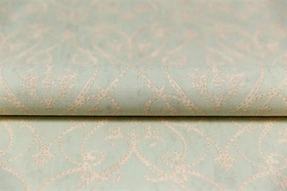 KM8105 Обои виниловые на флизелиновой основе Дамаск мотив, зелёный KЕРАМА МАРАЦЦИ - фото 143110