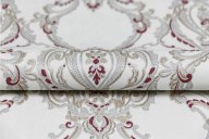 KM7704 Обои виниловые на флизелиновой основе Ориент мотив, белый красный KЕРАМА МАРАЦЦИ - фото 143403