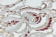 KM7704 Обои виниловые на флизелиновой основе Ориент мотив, белый красный KЕРАМА МАРАЦЦИ - фото 143405