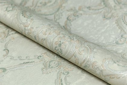 KM7705 Обои виниловые на флизелиновой основе Ориент мотив, зелёный KЕРАМА МАРАЦЦИ - фото 143407