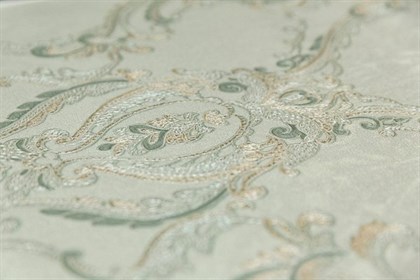 KM7705 Обои виниловые на флизелиновой основе Ориент мотив, зелёный KЕРАМА МАРАЦЦИ - фото 143410