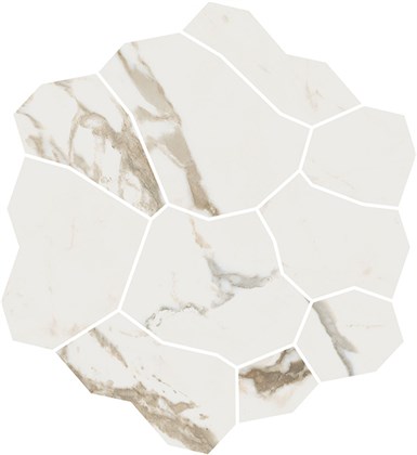 KMD2HID021GR Марсель наборный бежевый светлый матовый обрезной 31,5x34,2x0,9 декор - фото 144062