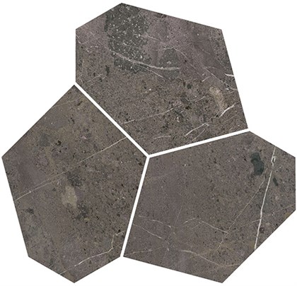 KMD2HID024BR Марсель наборный коричневый глянцевый обрезной 26,5x25,5x0,9 декор - фото 144065