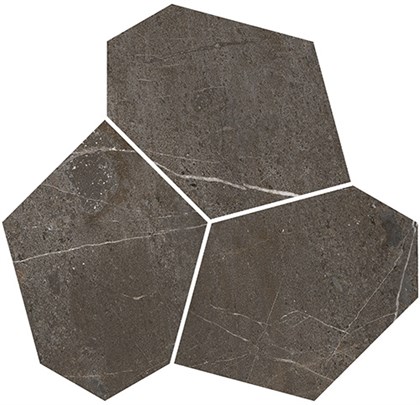 KMD2HID027GR Марсель наборный коричневый матовый обрезной 26,5x25,5x0,9 декор - фото 144068