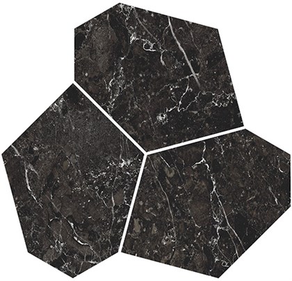 KMD2HID028GR Марсель наборный чёрный матовый обрезной 26,5x25,5x0,9 декор - фото 144069