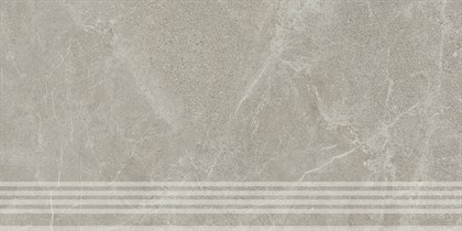 KM6060G0501RGRF Ступень фронтальная Эстерель серый светлый матовый обрезной 30x60x0,9 - фото 144215