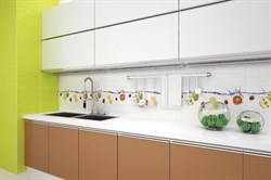 MONO MAK Панно (3 шт.х27,5х40) красное К 27,5х120  - фото 26107