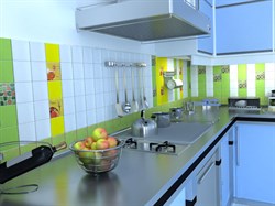 STREZA VERSUS Декор зелёный GN 10х10  - фото 26297