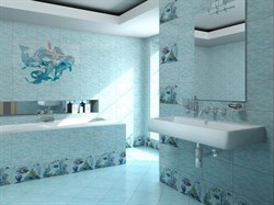 Лагуна ПН4ЧППГ Панно "Черепаха" 49,8х72,8 (из 4-х плиток)  - фото 26484