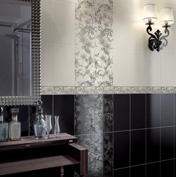 Азур Декор алый 1645-0054 25х45  - фото 27951