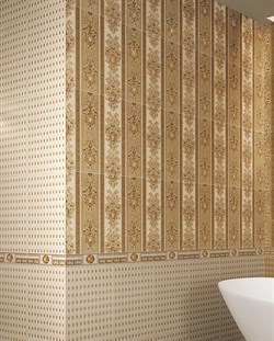 Текстиль бордюр светло-бежевый 1502-0589 5х25  - фото 28191