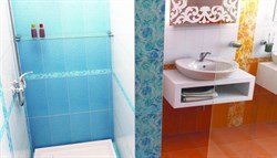 Фьюжн настенная голубая 1041-0060 20х40  - фото 28213