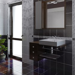 Домино Декор Кристалл син. 20х30 (стекло, новый, ИБК)  - фото 28807