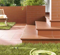 Simple Red stopnica prosta 30x30  - фото 29243