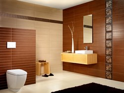 Silk Marron Плитка настенная 25х70  - фото 31814