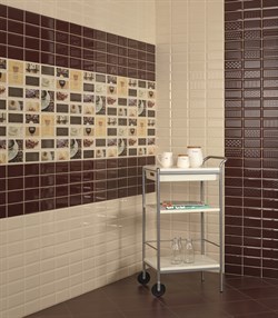 Diamond 4x2 marron Плитка настенная 31,6x31,6  - фото 32561