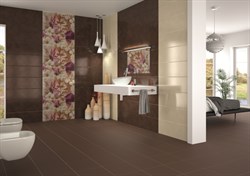 Decorado genesis b marron Декор 25x75  - фото 32830