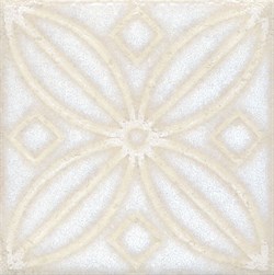 STG\B402\1266 Вставка Амальфи орнамент белый - фото 34996
