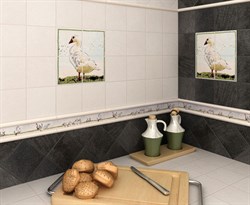 В интерьере