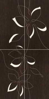 Плитка Панно Mogano/Travena Kwiat 4x32,5x65,1 - фото 48609
