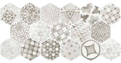 Декор Hexatile Cement Garden Grey 17,5х20 - фото 53366