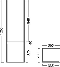 Шкаф-пенал Kerama Marazzi Buongiorno 120 дуб - фото 55190 Шкаф-пенал Kerama Marazzi Buongiorno 120 дуб - фото 55190