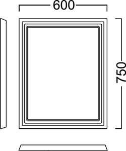 Зеркало Kerama Marazzi Pompei 60 черное - фото 55197 Зеркало Kerama Marazzi Pompei 60 черное - фото 55197