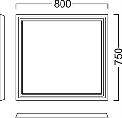 Зеркало Kerama Marazzi Pompei 80 белое - фото 55206 Зеркало Kerama Marazzi Pompei 80 белое - фото 55206