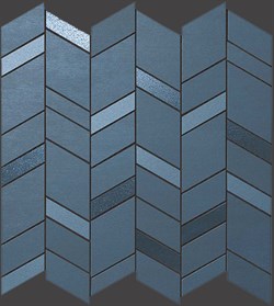 Мозаика MEK BLUE MOSAICO CHEVRON WALL, 30,5x30,5 - фото 56339