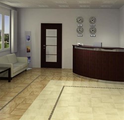 В интерьере