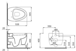 Унитаз подвесной Bocchi Etna красный 1116-019-0129 - фото 57265