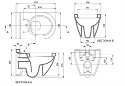 Унитаз подвесной Bocchi Taormina жасмин арт.1012-007-0129 - фото 57346