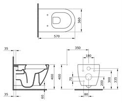 Унитаз подвесной Bocchi Venezia 1295-001-0129 - фото 57376