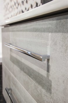 Тумба с раковиной подвесная Bocchi Ares 80 серый - фото 57908