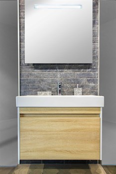 Тумба с раковиной подвесная Bocchi Etna 100 дерево - фото 58095