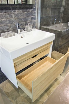 Тумба с раковиной подвесная Bocchi Etna 100 дерево - фото 58096