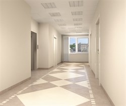 В интерьере